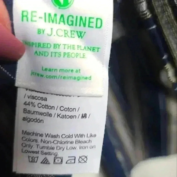 J. CREW NWT Stripped Wrap Jacket and Pant Set Size XSmall - Picture 12 of 16